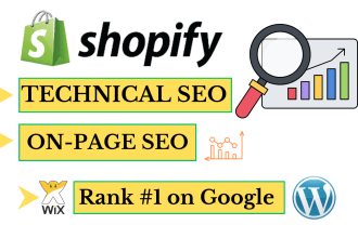 do wix and shopify website SEO with advanced strategy for google ranking