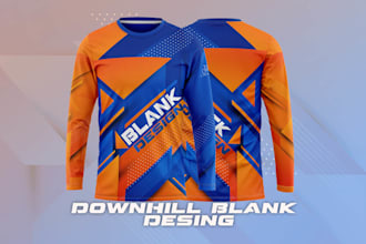 do dirt motocross or  downhill jersey design and printing