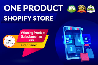 create shopify one product store with a profitable niche