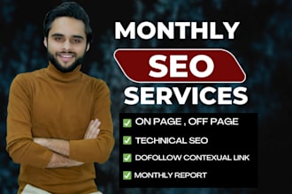 offer complete monthly SEO services with top google ranking
