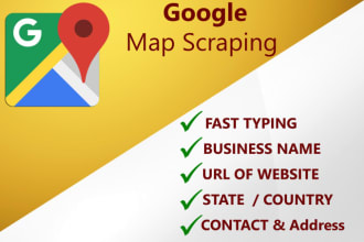 do targeted google map and web data scraping