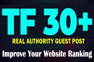 provide you guest post on high tf 61 blog dofollow link