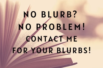 write a compelling blurb or book description