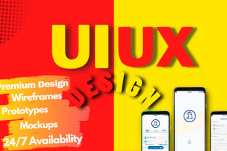 do mobile app UI UX, UX research, and web design