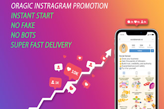 give super fast organic instagram promotion