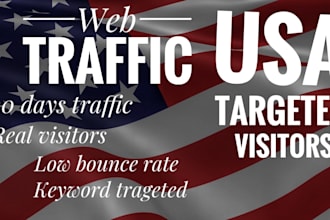 increase USA targeted, daily unique visitors for your website