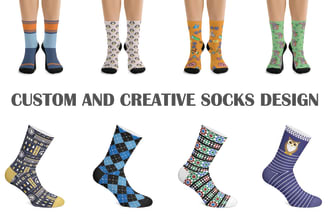 do sublimation unique and creative socks design