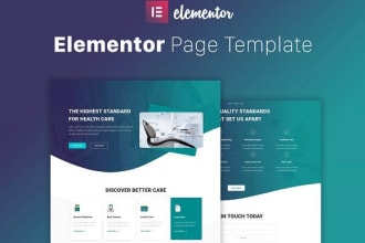 copy any web page into elementor template