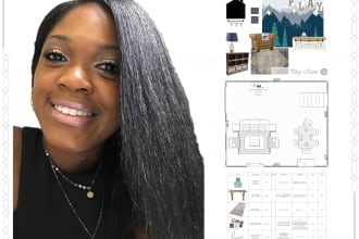 create interior design mood boards, checklists, etc