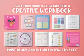 format and design your manuscript into a creative workbook