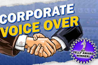 record voiceover for your corporate or explainer video
