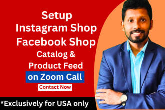 setup instagram shop, facebook shop, catalog, commerce manager, product feed