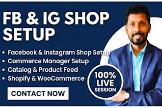 setup instagram shop, facebook shop, catalog, commerce manager, product feed