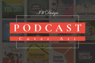 design podcast cover or podcast cover art