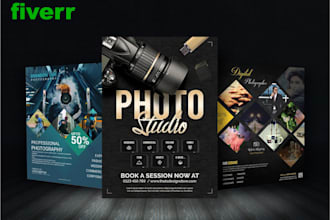 design an elegant photography digital flyer poster within 24 hours