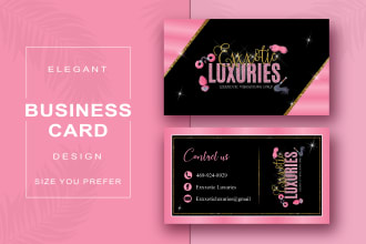 design luxury business card, loyalty card, or gift card