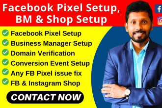 setup facebook pixel, fix fb pixel issues, business manager setup