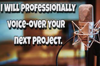 voiceover your video animation game character script ebook intro ad etc
