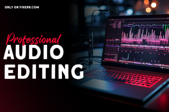 professionally edit and clean up your voiceover
