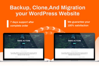 transfer, migrate, duplicate or backup wordpress site in 1hr
