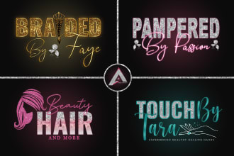 do hair, eyelash, nail, beauty salon, or boutique logo