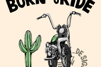 draw illustration hand drawing vintage retro style for your brand