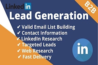 do b2b lead generation and web research