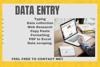 data entry and copy pasting