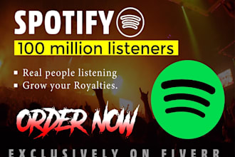 promote your spotify music and increase plays and streams