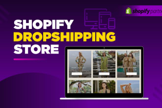 build a branded 7 figure shopify dropshipping store or shopify website