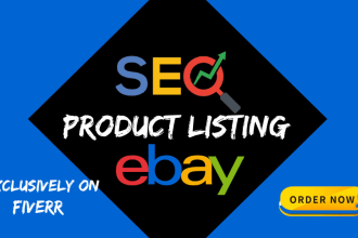 do ebay SEO listing with ebay html template design