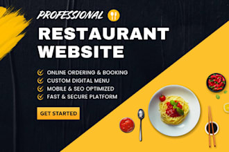 design a restaurant website with online ordering in wordpress