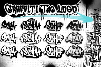 make your unique custom graffiti tag for logo design