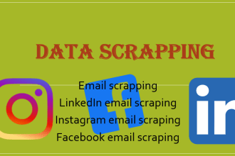 extract emails, web and data scraping