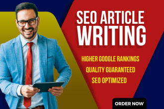 do article writing as an expert SEO blog content writer