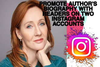 promote authors biography among bookstagrammers
