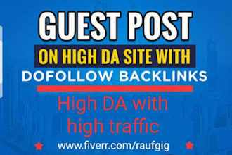 do high da guest post with dofollow backlinks