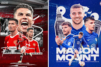 do your football graphic posters and flyers
