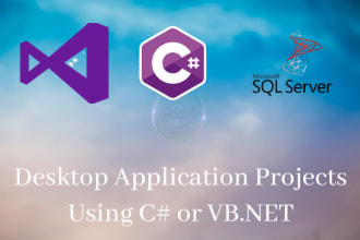 develop winforms desktop application in c sharp and visual basic
