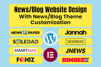 build magazine newspaper blog news website using  jnews jannah smartmag soledad