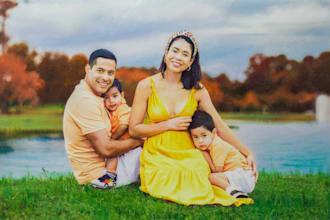 paint a real oil painting portrait from your photo