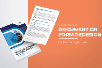 redesign your microsoft word document or form