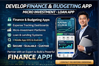 develop finance and budgeting app, micro investment loan app