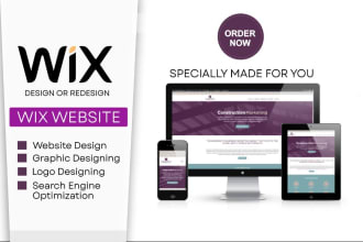 design and develop your portfolio website on wix