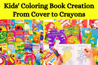 design adorable coloring books for kids that fly off KDP shelves
