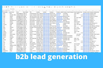 do b2b lead generation and collect business emails