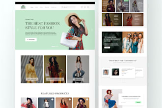 design modern website landing page in figma or xd