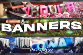 make you a professional minecraft banner for youtube
