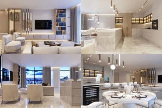 render 3d architectural, interior design, exterior design