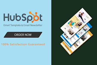 design, develop and fix hubspot email template and newsletter